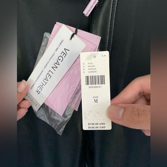 Avec Les Fiuelles Anthropologie Faux Leather Cargo Pants - Picture 5 of 6